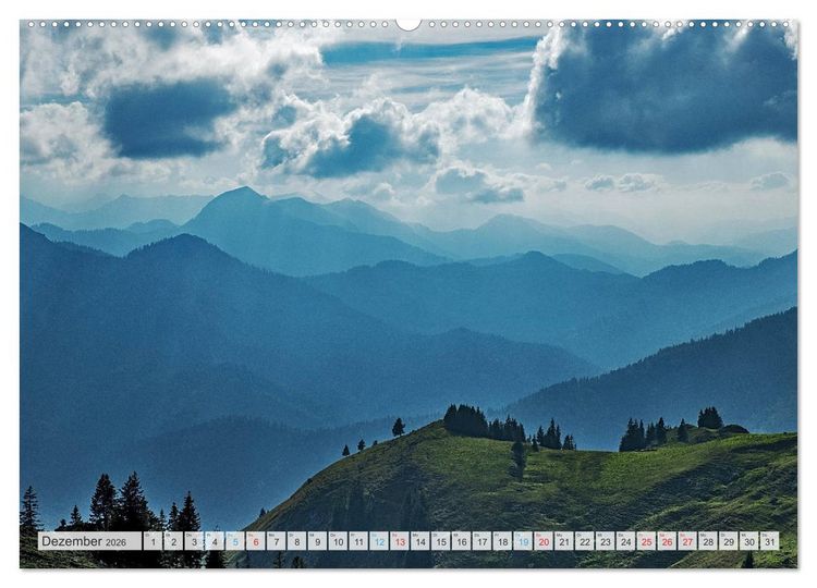 Produktbild: Sehnsuchtsziel Berge - Unterwegs in den Bergwelt rund um M&uuml;nchen (hochwertiger Premium Wandkalender 2026 DIN A2 quer), Kunstdruck in Hochglanz