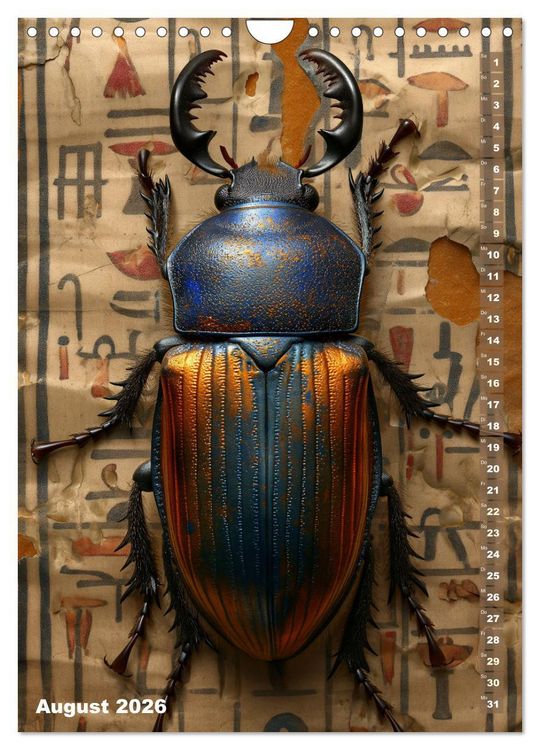 Produktbild: &Auml;gyptische Algorithmen - K&uuml;nstliche Intelligenz trifft auf das alte &Auml;gypten (Wandkalender 2026 DIN A4 hoch), CALVENDO Monatskalender