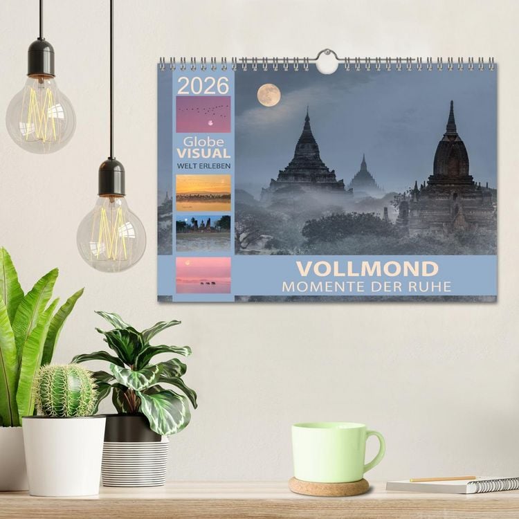 Produktbild: Vollmond - Momente der Ruhe (Wandkalender 2026 DIN A4 quer), CALVENDO Monatskalender