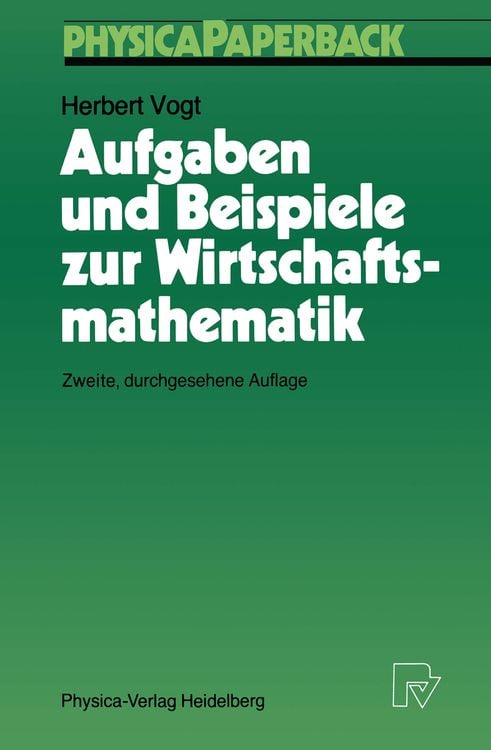 Produktbild: Aufgaben und Beispiele zur Wirtschaftsmathematik
