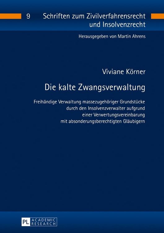 Produktbild: Die kalte Zwangsverwaltung