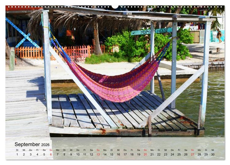 Produktbild: Belize. Karibik-Perle Caye Caulker (Wandkalender 2026 DIN A2 quer), CALVENDO Monatskalender