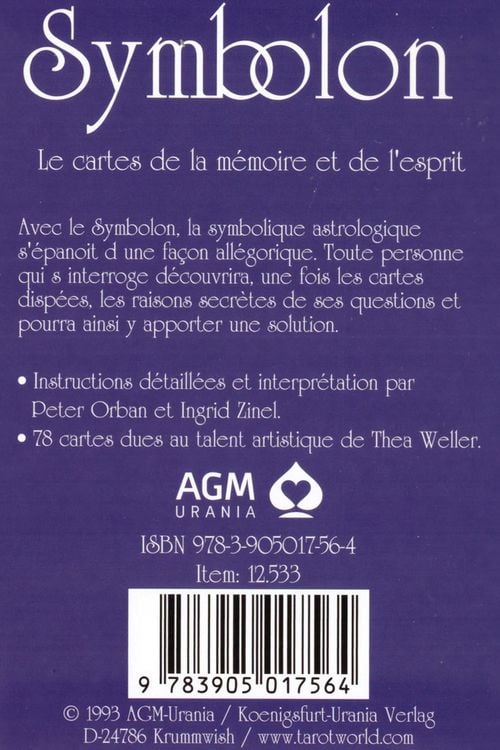 Produktbild: Symbolon FR: Les cartes de la m&eacute;moire et de l'esprit