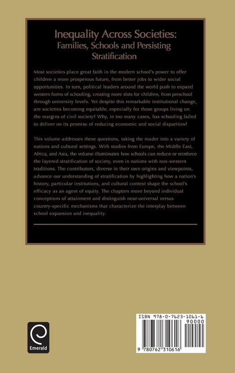Produktbild: Inequality Across Societies