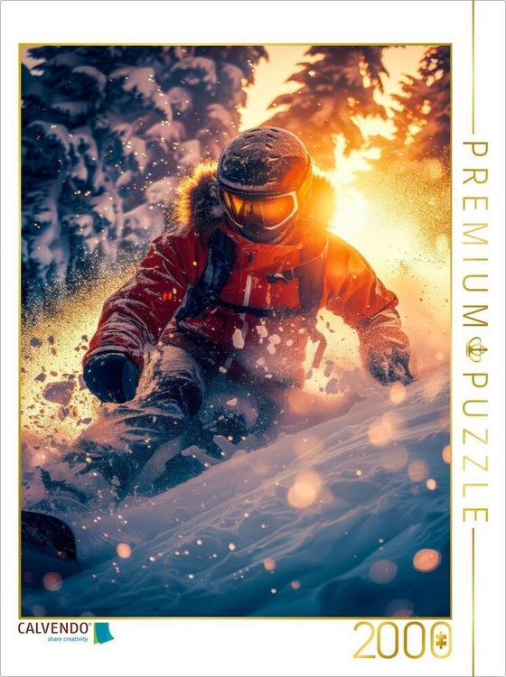 Produktbild: CALVENDO Puzzle Spa&szlig; im Pulverschnee | 2000 Teile Lege-Gr&ouml;&szlig;e 90x67cm Foto-Puzzle f&uuml;r gl&uuml;ckliche Stunden