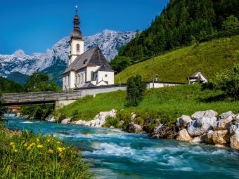 Produktbild: CALVENDO Puzzle Fr&uuml;hling in Ramsau | 1000 Teile Lege-Gr&ouml;&szlig;e 64x48cm Foto-Puzzle f&uuml;r gl&uuml;ckliche Stunden