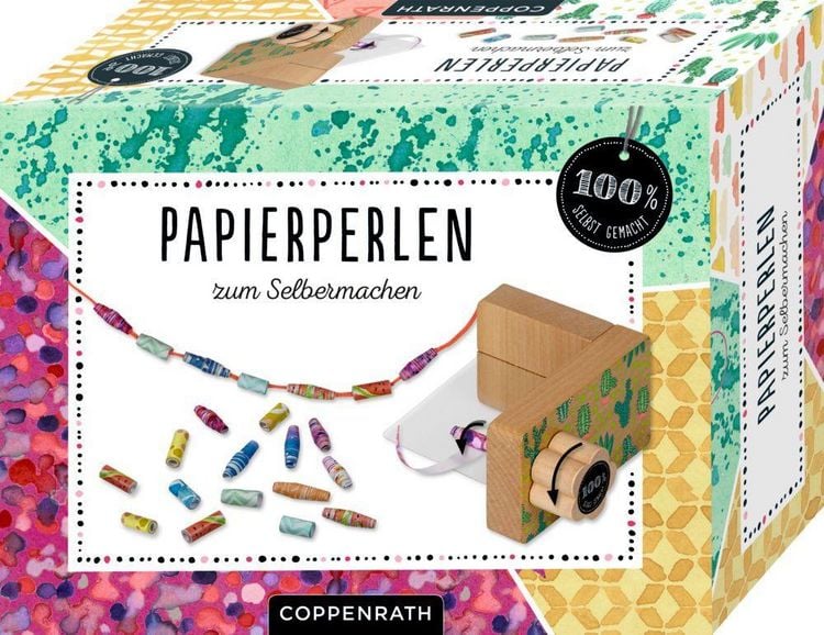 Produktbild: Papierperlen zum Selbermachen - 100% selbst gemacht