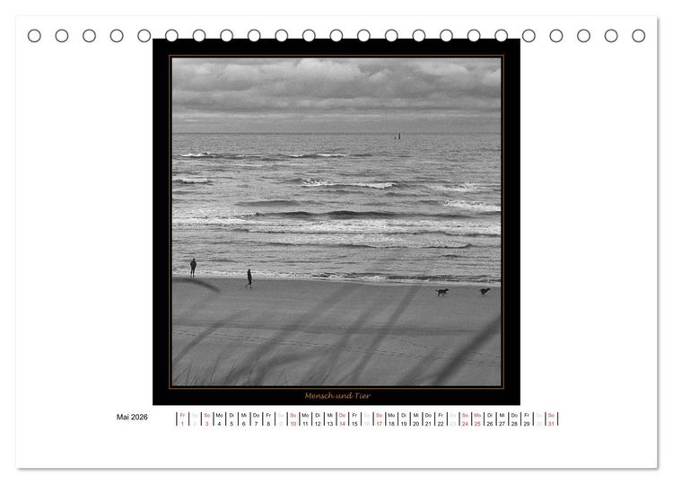 Produktbild: Wangerooge in Fine Art (Tischkalender 2026 DIN A5 quer), CALVENDO Monatskalender