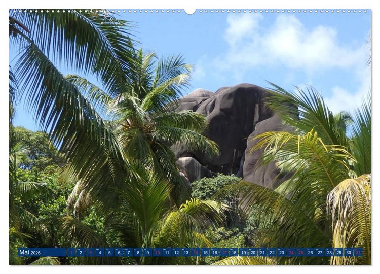 Produktbild: Seychellen - Wild und Sch&ouml;n (Wandkalender 2026 DIN A2 quer), CALVENDO Monatskalender