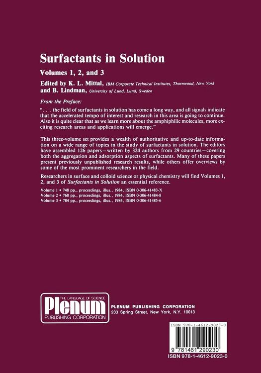 Produktbild: Surfactants in Solution