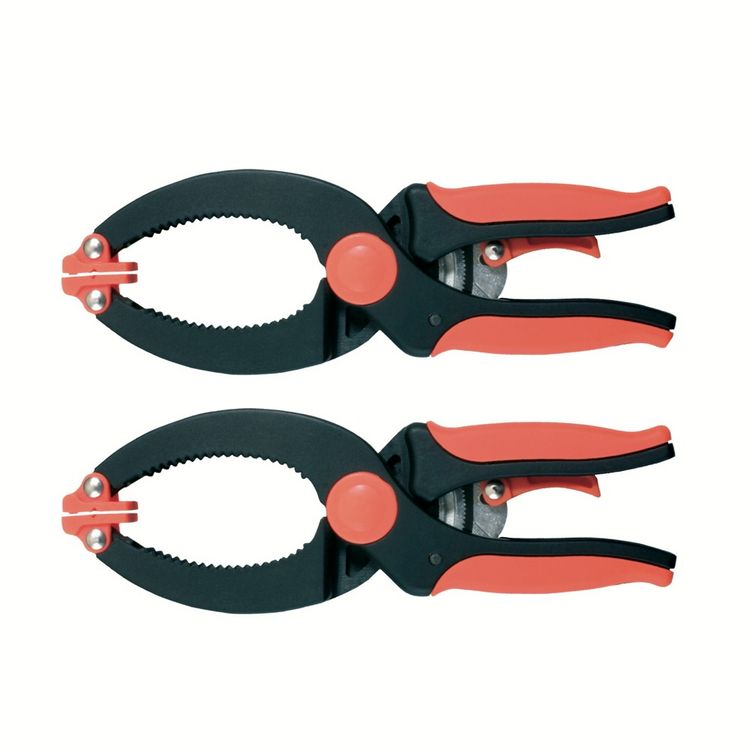 Produktbild: PEBARO 30-3S - 2 Ratschzwingen mit verstellbaren Schonbacken, 35x45mm