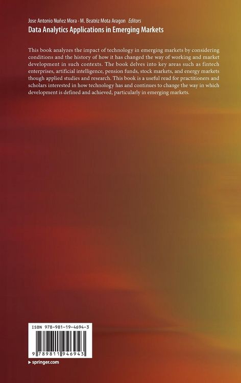 Produktbild: Data Analytics Applications in Emerging Markets