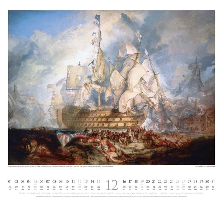 Produktbild: William Turner Kalender 2027