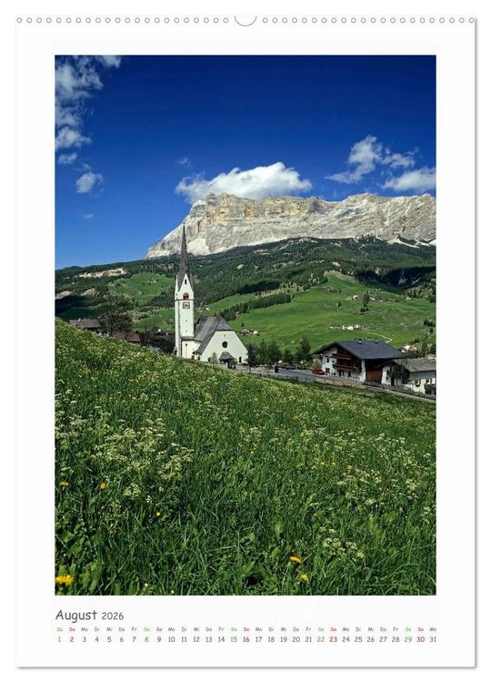 Produktbild: S&uuml;dtirol - Ein Erlebnis f&uuml;r das Auge (Wandkalender 2026 DIN A2 hoch), CALVENDO Monatskalender