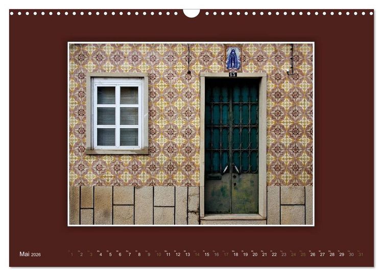Produktbild: Azulejo-Fassaden in Portugal (Wandkalender 2026 DIN A3 quer), CALVENDO Monatskalender
