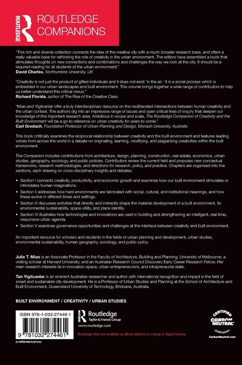 Produktbild: Routledge Companion to Creativity and the Built Environment