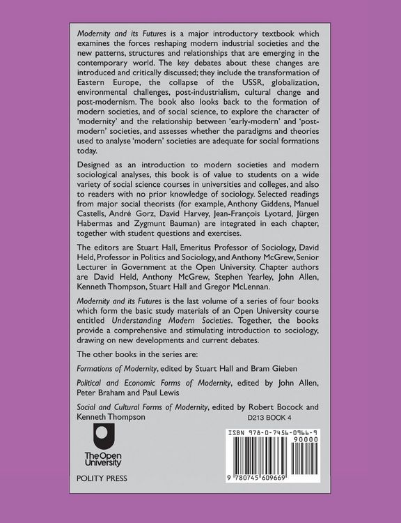 Produktbild: Modernity and Its Futures