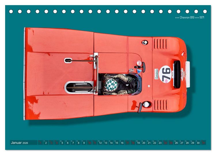 Produktbild: Legenden des Rennsports Historic Sports Cars 1960-1975 (Tischkalender 2026 DIN A5 quer), CALVENDO Monatskalender