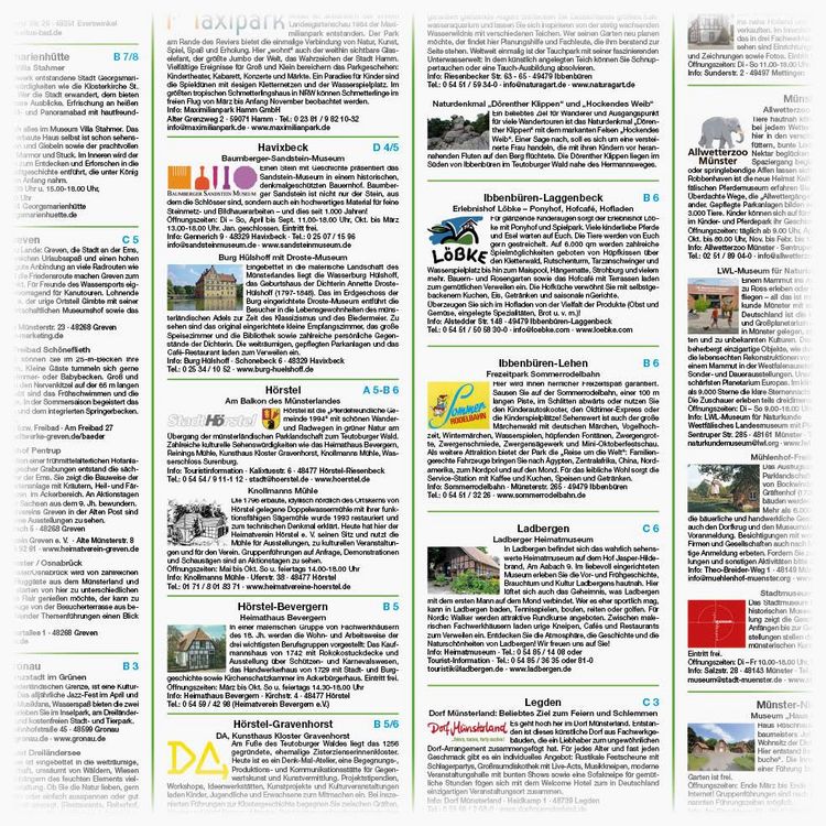 Produktbild: Publicpress Erlebnisf&uuml;hrer M&uuml;nsterland 1:160.000