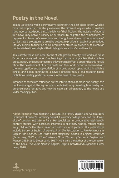 Produktbild: Poetry in the Novel