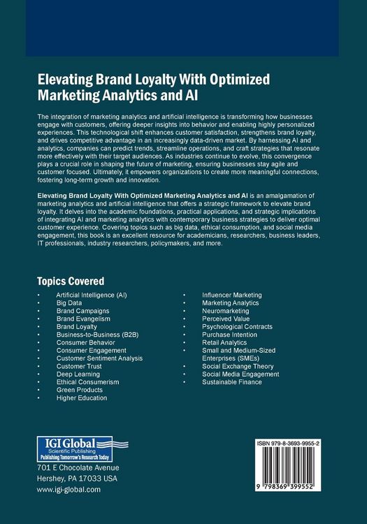 Produktbild: Elevating Brand Loyalty With Optimized Marketing Analytics and AI