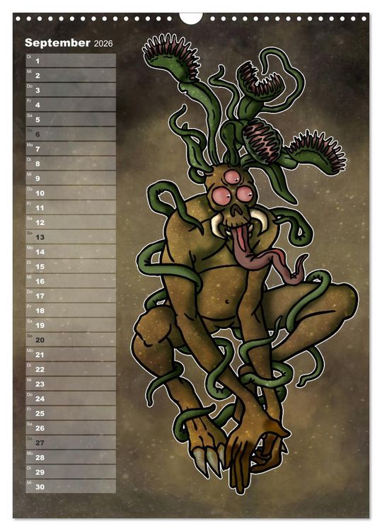 Produktbild: Bestiarium Vladi Krafft (Wandkalender 2026 DIN A3 hoch), CALVENDO Monatskalender