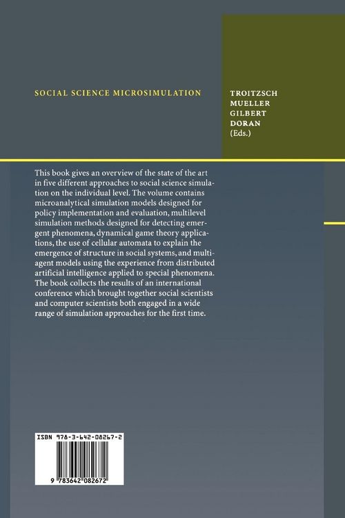 Produktbild: Social Science Microsimulation