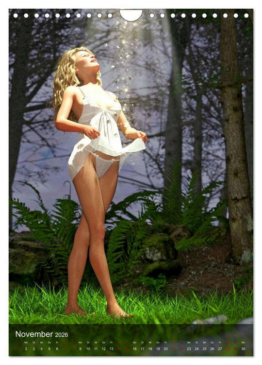 Produktbild: M&auml;rchenhafte Pin Ups (Wandkalender 2026 DIN A4 hoch), CALVENDO Monatskalender