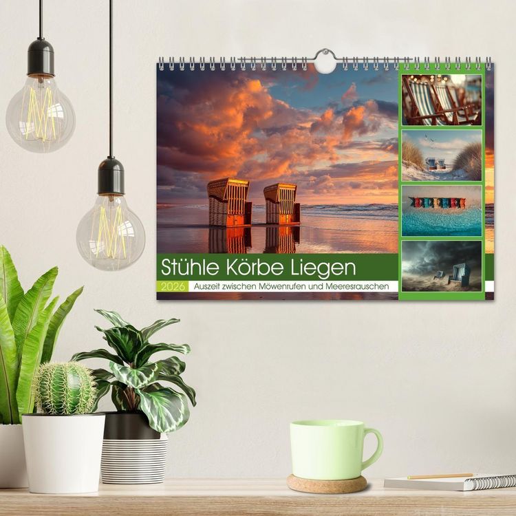 Produktbild: St&uuml;hle K&ouml;rbe Liegen (Wandkalender 2026 DIN A4 quer), CALVENDO Monatskalender