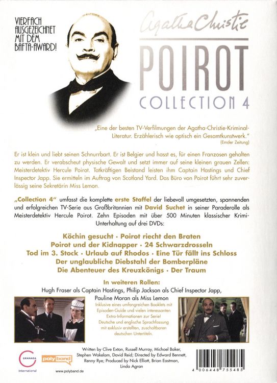 Produktbild: Agatha Christie - Poirot Collection 4 [3 DVDs]