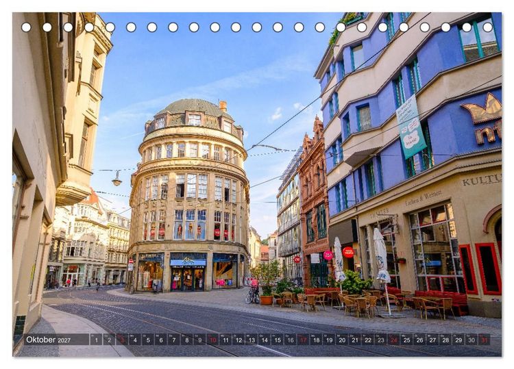 Produktbild: Ein Blick auf Halle an der Saale (Tischkalender 2027 DIN A5 quer), CALVENDO Monatskalender