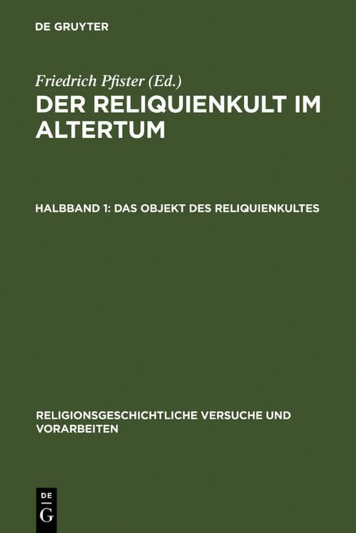 Produktbild: Der Reliquienkult im Altertum