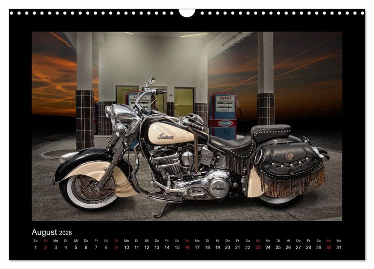 Produktbild: Motorrad-Tr&auml;ume &ndash; Chopper und Custombikes (Wandkalender 2026 DIN A3 quer), CALVENDO Monatskalender