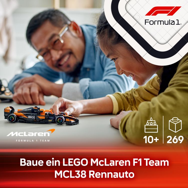 Produktbild: LEGO Speed Champions McLaren F1 Team MCL38 Rennauto Modell 77251