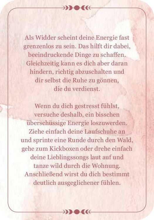 Produktbild: Achtsamkeit f&uuml;r den Widder