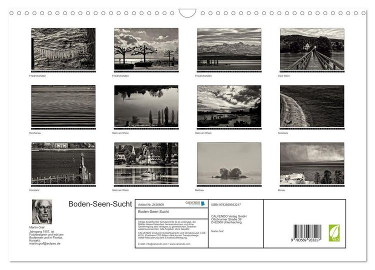 Produktbild: Boden-Seen-Sucht (Wandkalender 2027 DIN A3 quer), CALVENDO Monatskalender