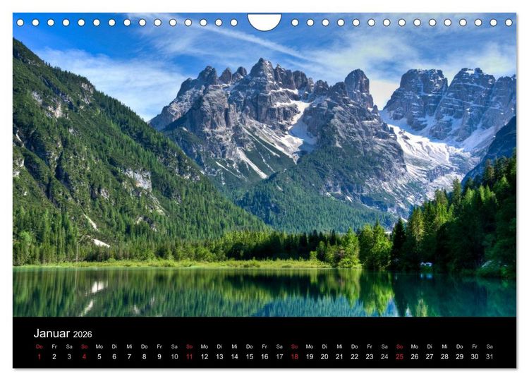 Produktbild: Seen im Gebirge (Wandkalender 2026 DIN A4 quer), CALVENDO Monatskalender