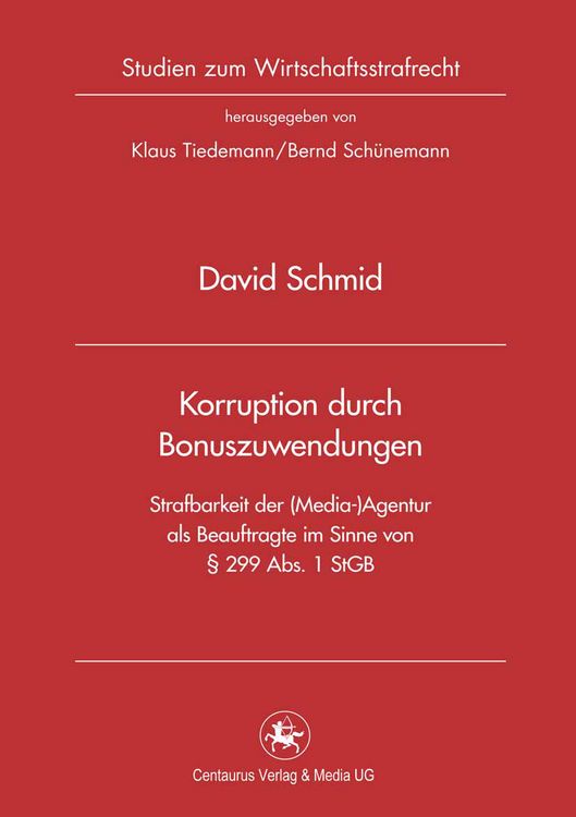 Produktbild: Korruption durch Bonuszuwendungen