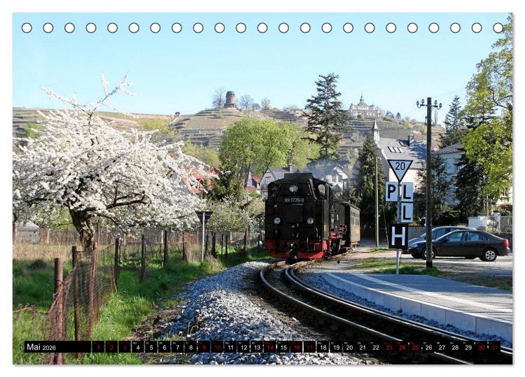 Produktbild: Dampfbahnromantik - Dampfbahnen auf schmaler Spur (Tischkalender 2026 DIN A5 quer), CALVENDO Monatskalender