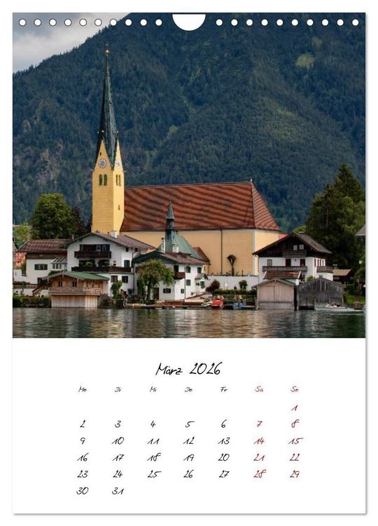 Produktbild: Tegernsee - Im Herz der Natur (Wandkalender 2026 DIN A4 hoch), CALVENDO Monatskalender