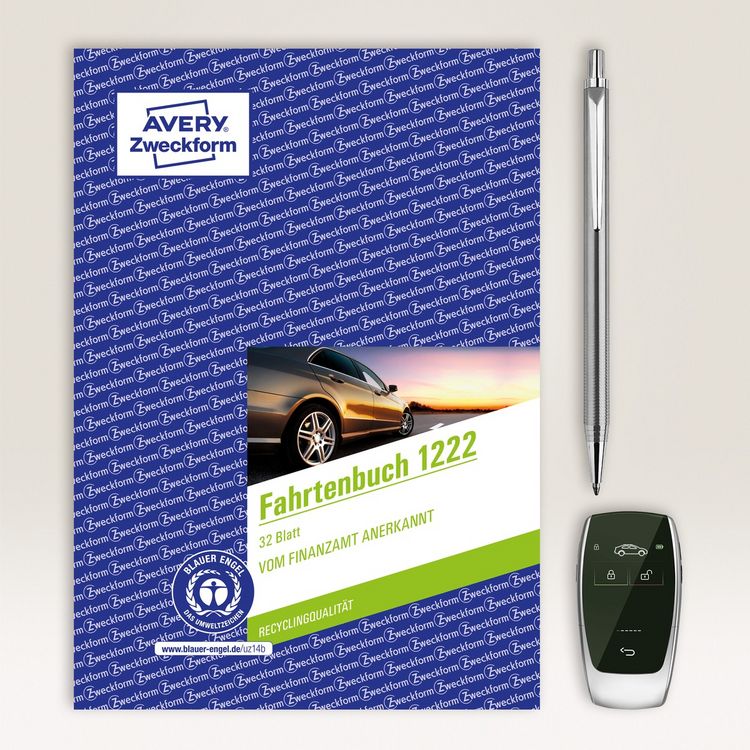 Produktbild: AVERY Zweckform Fahrtenbuch f&uuml;r PKW 64 Seiten 682 Fahrten DIN A5 32 Blatt