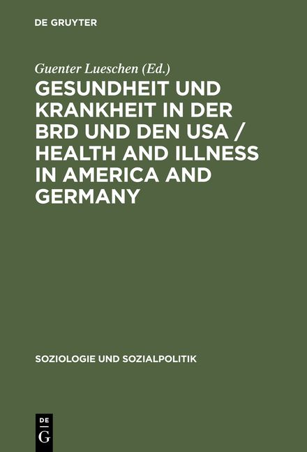 Produktbild: Gesundheit und Krankheit in der BRD und den USA / Health and illness in America and Germany