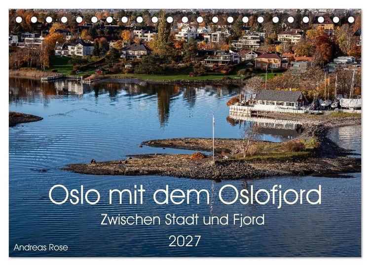 Produktbild: Oslo mit dem Oslofjord (Tischkalender 2027 DIN A5 quer), CALVENDO Monatskalender