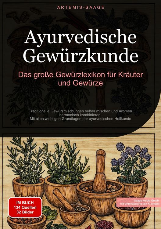 Produktbild: Ayurvedische Gew&uuml;rzkunde: Das gro&szlig;e Gew&uuml;rzlexikon f&uuml;r Kr&auml;uter und Gew&uuml;rze