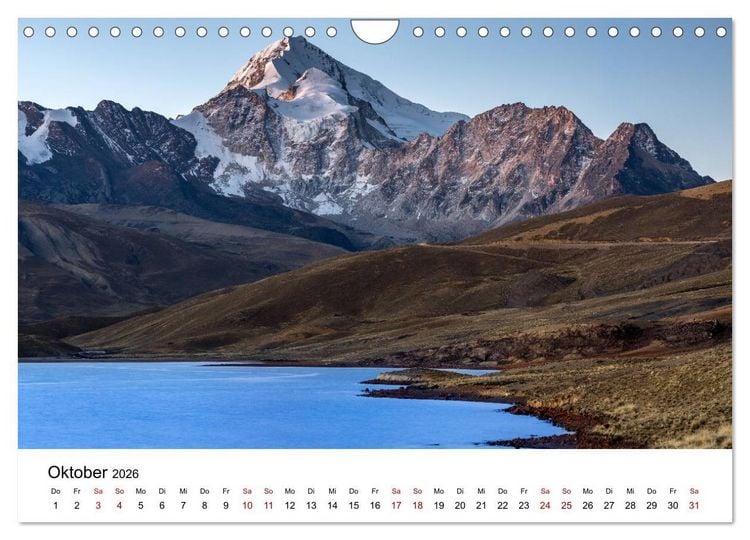 Produktbild: Bolivien - Einzigartige Landschaft (Wandkalender 2026 DIN A4 quer), CALVENDO Monatskalender