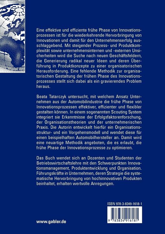 Produktbild: Organisatorische Gestaltung der fr&uuml;hen Phase des Innovationsprozesses