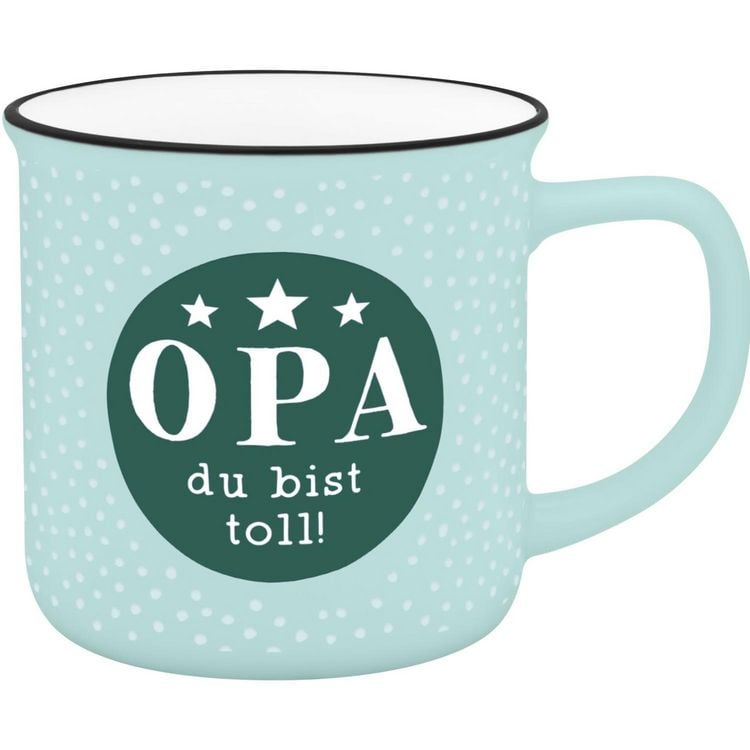 Produktbild: Becher in Emailloptik "Opa du bist toll!"