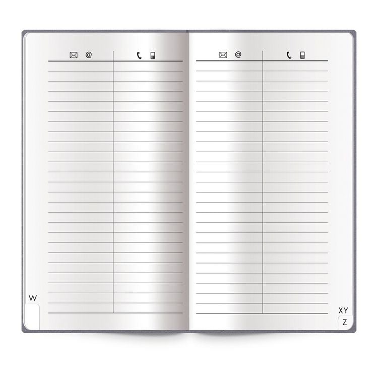Produktbild: Tr&ouml;tsch Adressbuch Soft Touch Slim Anthrazit