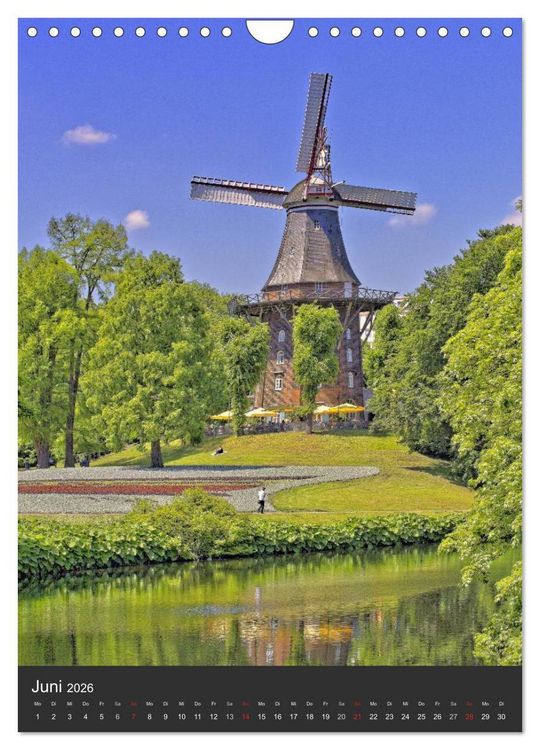 Produktbild: Highlights in Bremen (Wandkalender 2026 DIN A4 hoch), CALVENDO Monatskalender