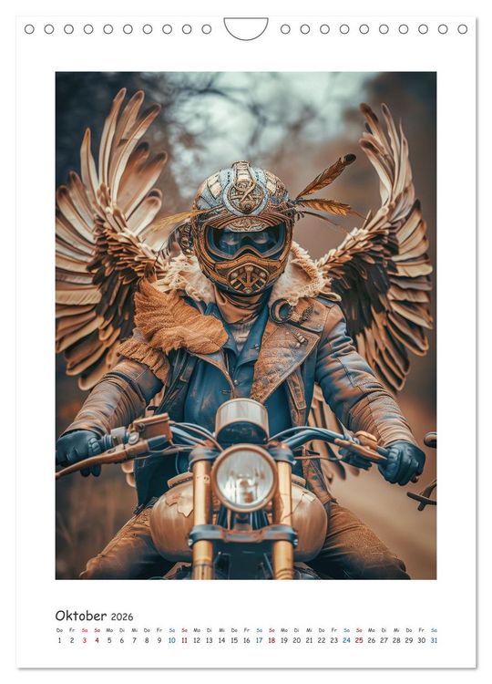 Produktbild: Freiheit auf zwei R&auml;dern - Die Abenteuer der Angel-Biker (Wandkalender 2026 DIN A4 hoch), CALVENDO Monatskalender